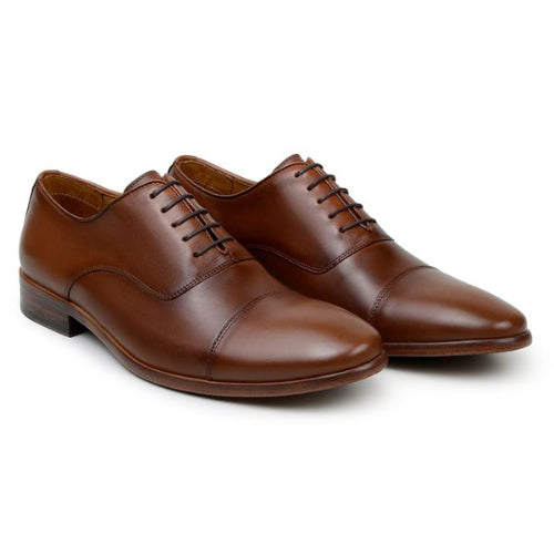 Sapato Social Masculino Oxford - Marrom