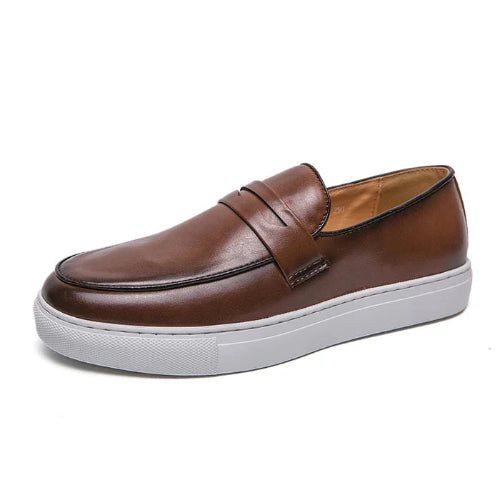 Mocassim Masculino Grego - Marrom