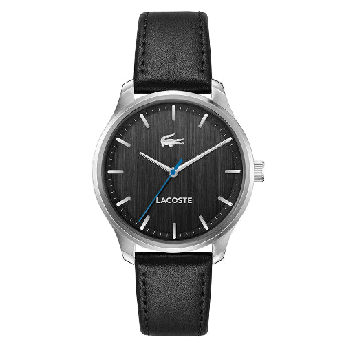 Relógio Lacoste Masculino Couro Preto