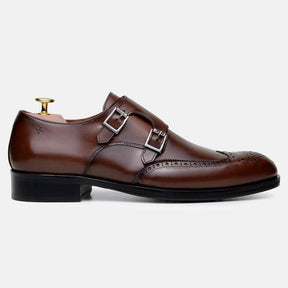 Sapato Social Masculino Monk Strap - Marrom
