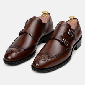 Sapato Social Masculino Monk Strap - Marrom